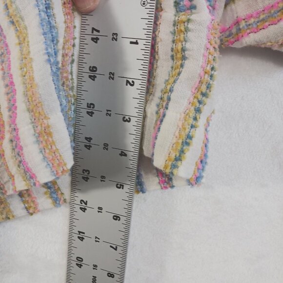 Lou & Grey, Rainbow Stripe Shorts & Top, Selling As a Set, Summer, Med., Beachy - Picture 15 of 16